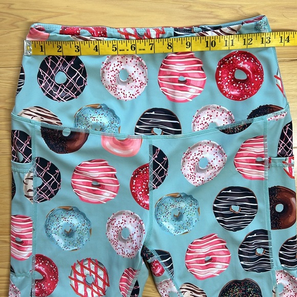 Muscles and Donuts Dusty Blue High Rise Leggings w/Pockets | Size XL - Picture 3 of 10